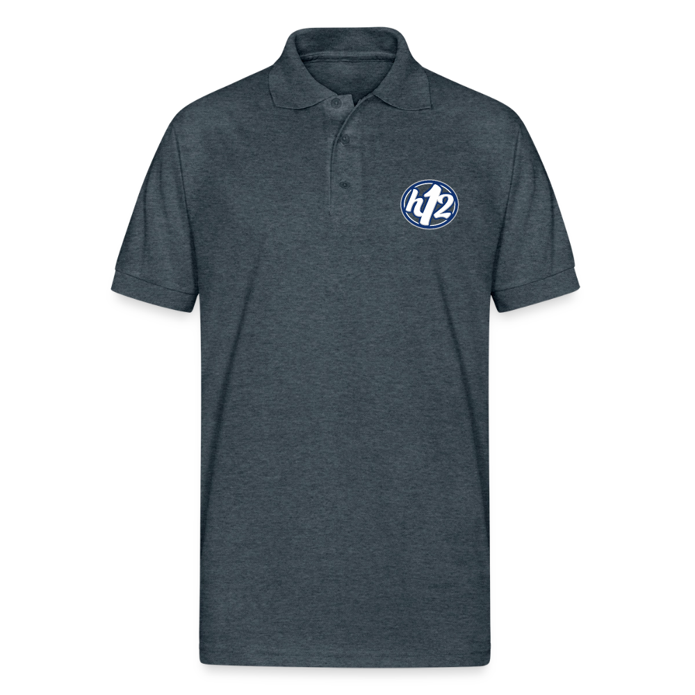 h12 Circle Gildan Unisex 50/50 Jersey Polo - deep heather
