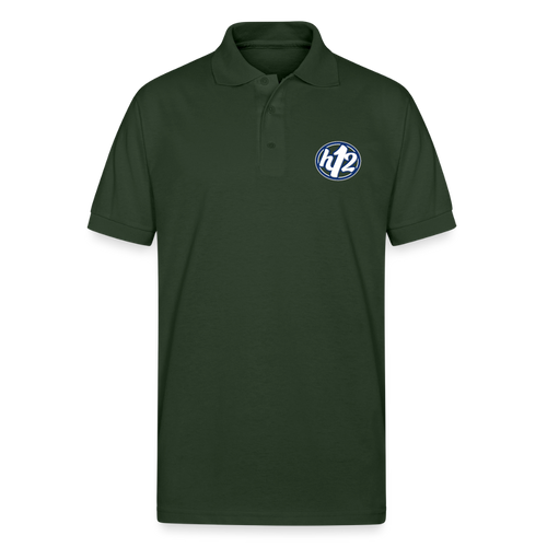h12 Circle Gildan Unisex 50/50 Jersey Polo - forest green