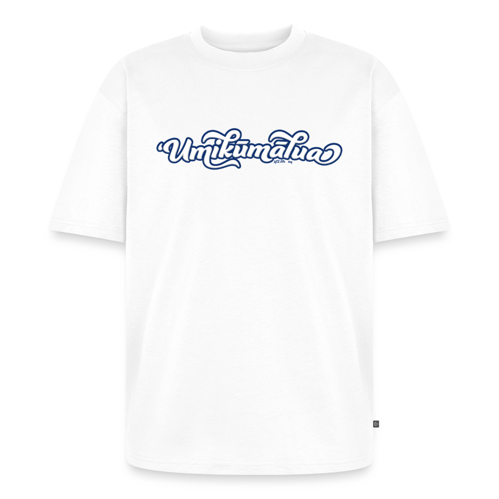 Umikumalua wordmark - Unisex Oversized Organic T-Shirt - white